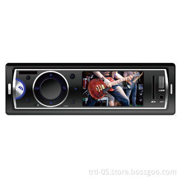 One Din Deckless Car MP5 with 3'' TFT Display A/V Player with 2RCA Output 2-way Video Output 4x45W